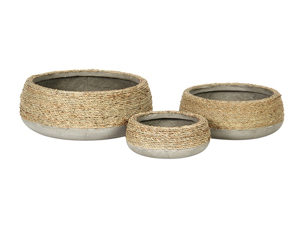 Ro-Grass Low Round Pot Set