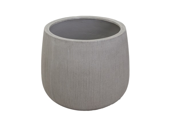 Vertical Stripe Low Round Ficonstone Pot Set
